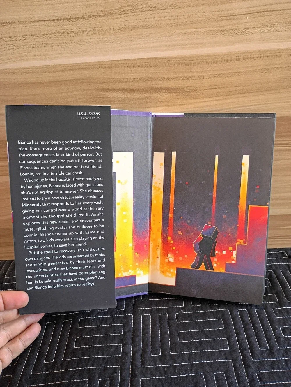 Minecraft: The Crash by Tracey Baptiste - Black & Neon Hardcover